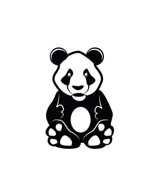 Panda Bear Decal Di Cut Decal Car Truck Computer Phone