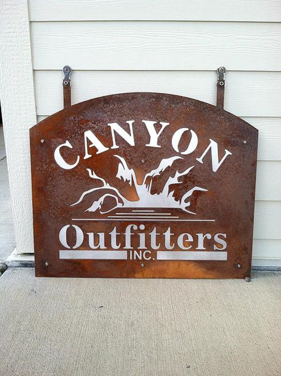 Custom plasma cut metal Business Sign