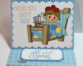 kids get well card – Etsy