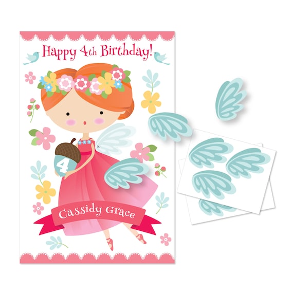Pin the wings on the fairy game: I drew a little fairy on ...