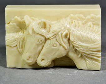 HORSE SOAP SILICONE mold bar mould horse pony 5oz
