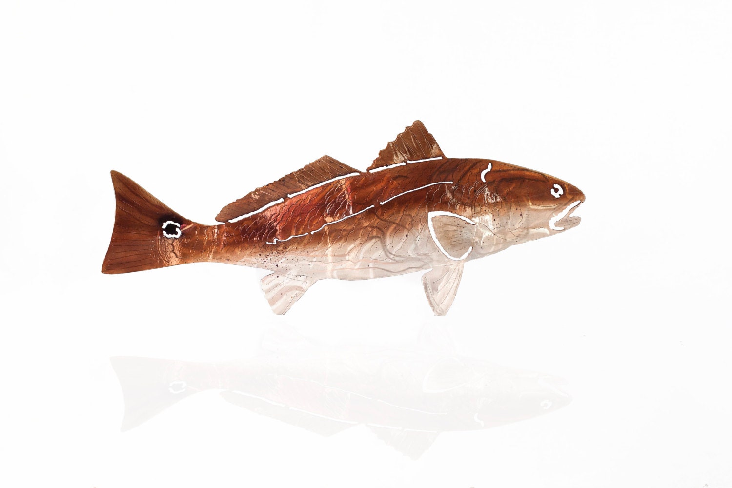 Aluminum Red Drum Wall Art, Fishing Enthusiast, Father's Day Gift