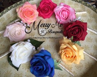 Garden Rose Boutonniere rose boutonniere | etsy Garden Rose Boutonniere rose boutonniere | etsy