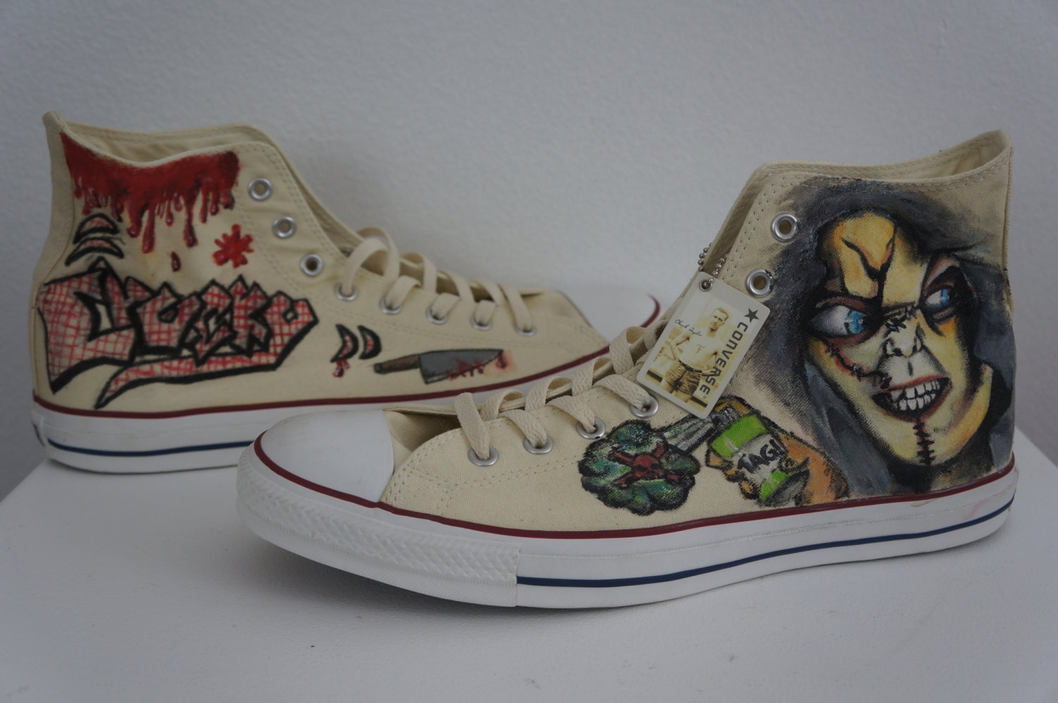 Custom Painted Classic Horror Movie Chucky Chuck Taylor All