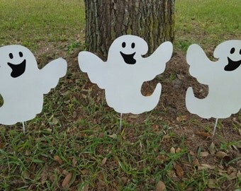 Halloween Ghost Sign Wood Sign Yard Decoration Large