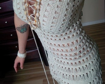 PATTERN ONLY Just Go With it Jennifer Aniston Crochet Dress Pattern