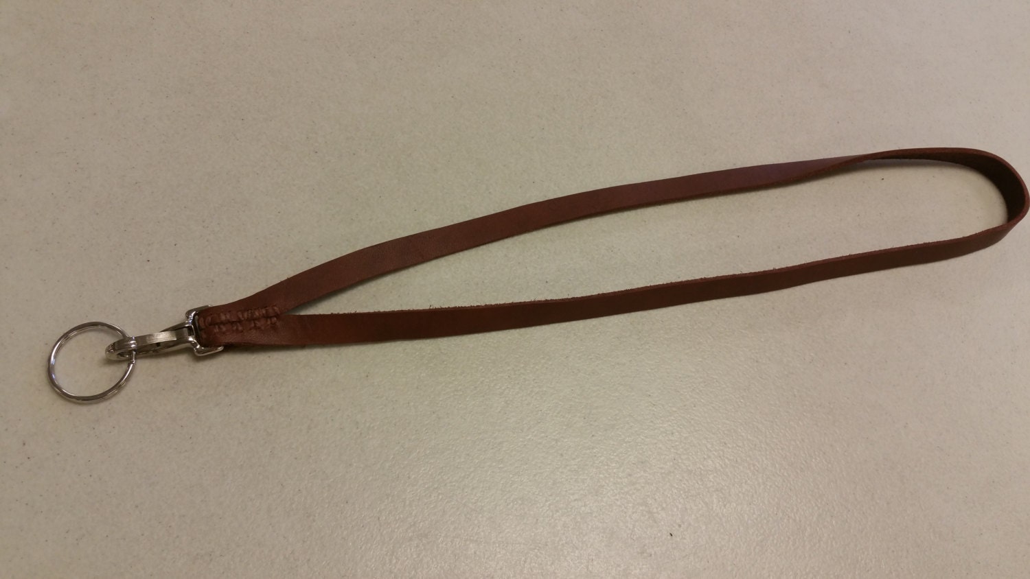 Leather Lanyard Mens Leather Badge Holder Leather ID Lanyard