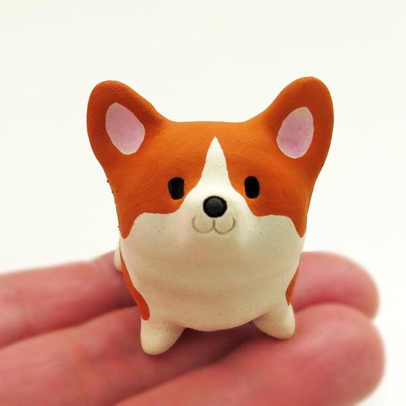 corgi ceramic figurine