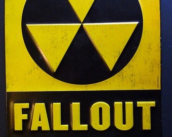 sign for fallout shelter