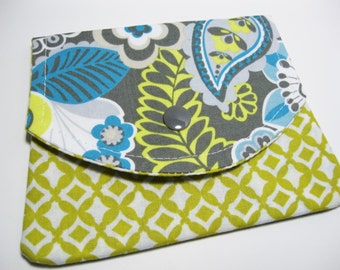 Womens Fabric Wallet, Fabric Women's Small Wallet, Credit Card Holder, Gift Card Holder, Gift For Her