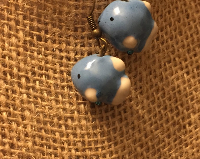 Blue Fish earrings