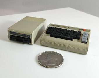 Mini Commodore 64 and 1541 disk drive combo - 3D printed!