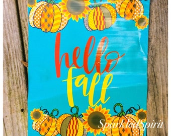 Happy Fall garden flag