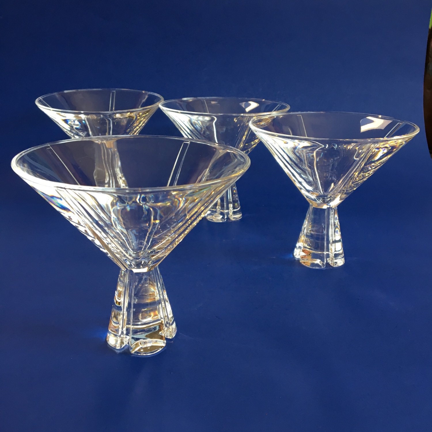 2 Nachtmann Havana Crystal Martini Glasses German