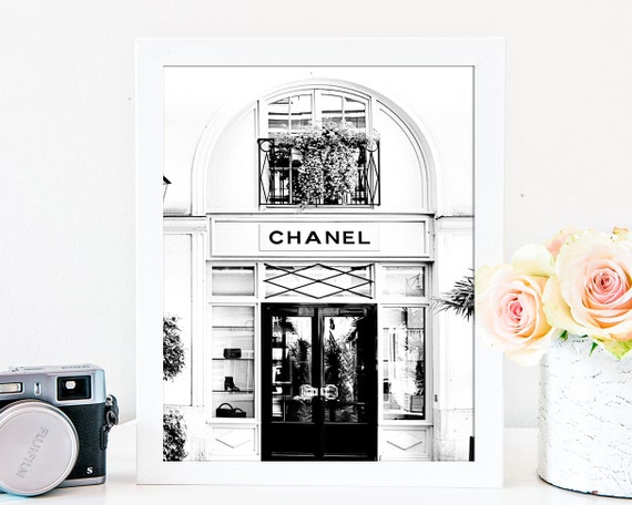 Black and White Chanel Print Chanel Photograph by ItBeganInParis