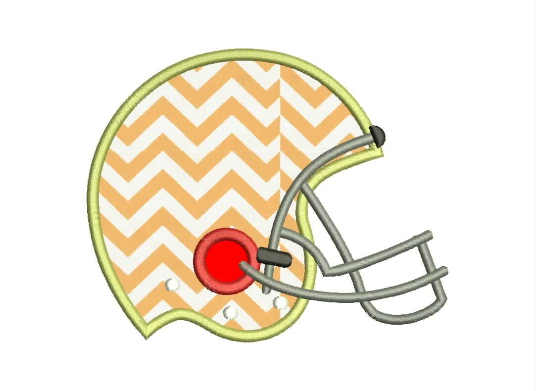 Football Helmet Applique Designs Machine Applique Embroidery