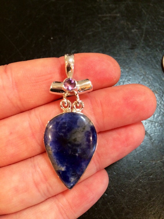 Sodalite Pendant Sodalite Necklace healing crystal