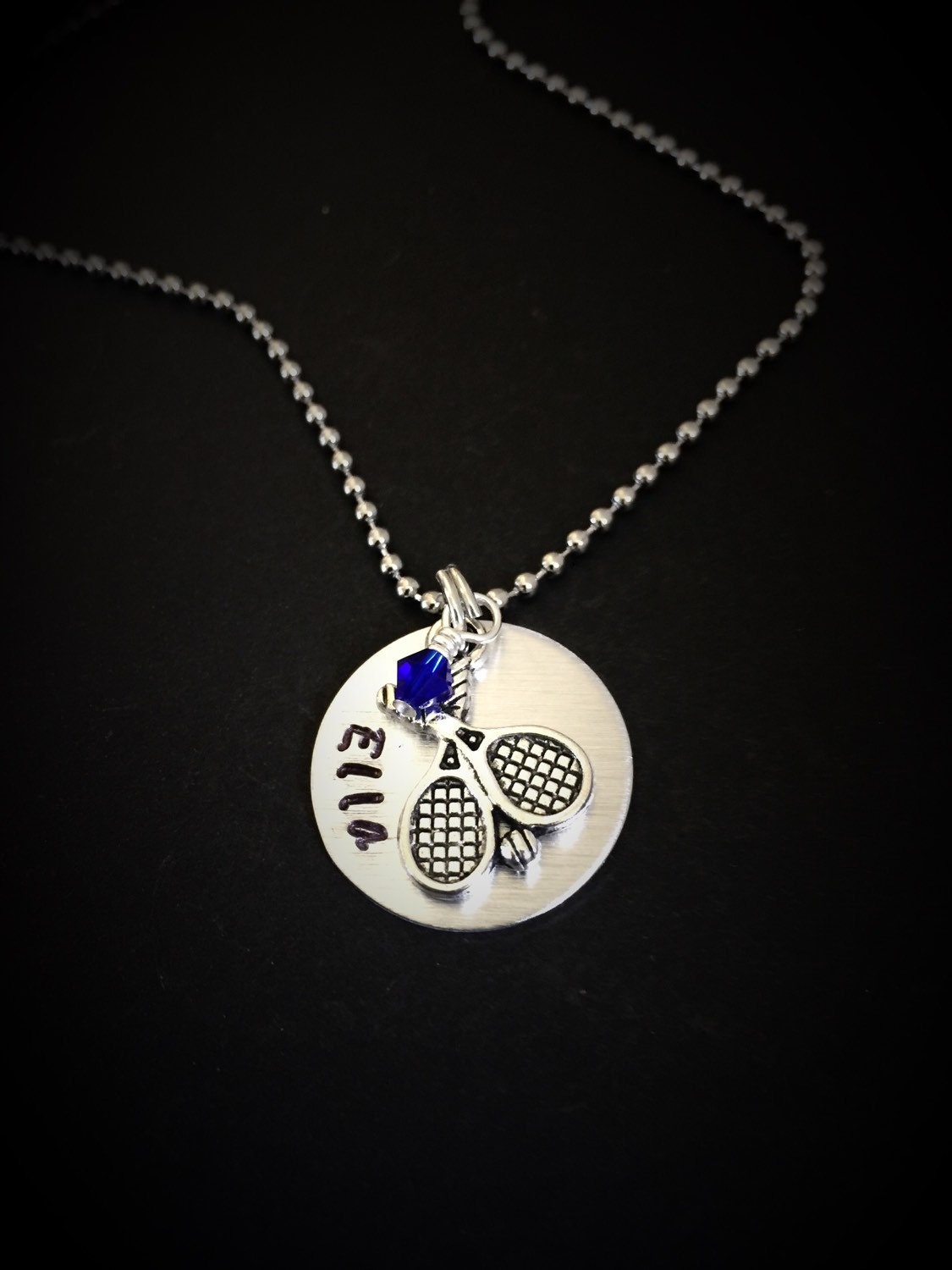 Tennis Charm Necklace Tennis Jewelry Tennis Gifts tennis