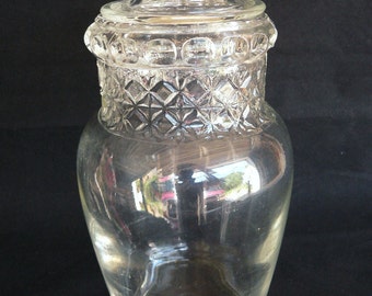  Lid, Diamond Pattern, Hand Blown Pharmacy Drug Store Counter Display