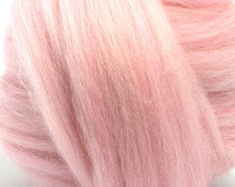 Merino Wool Combed Top/Roving by the Pound - Cotton Candy