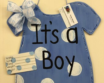 Its a boy hospital door hanger