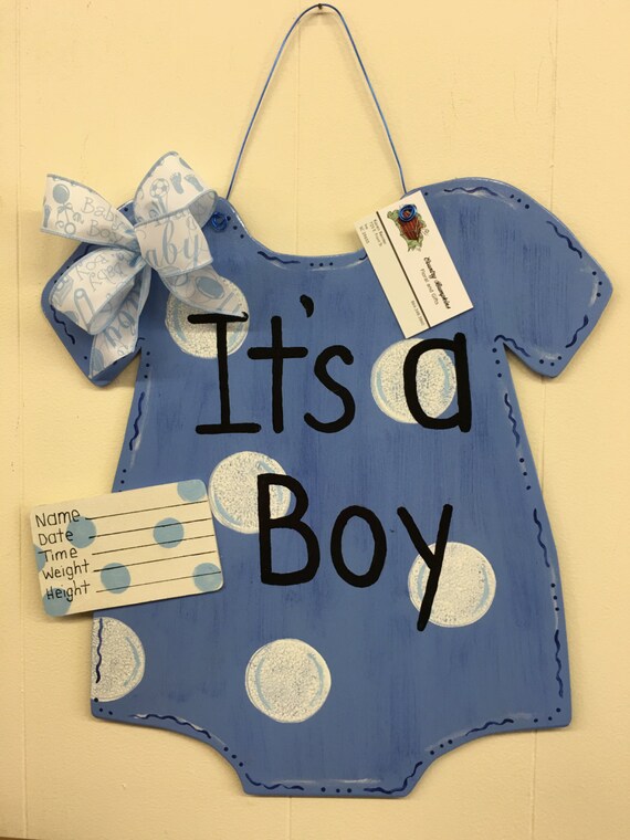 Its a boy hospital door hanger