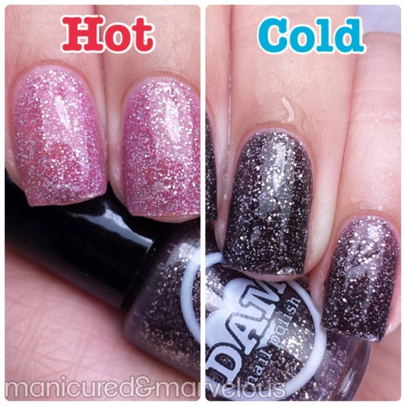 Thermal Nail Polish Pink Nail Polish Black Nail Polish