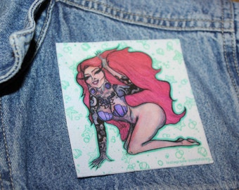 Bootylicious Mermaid Iron on Patch