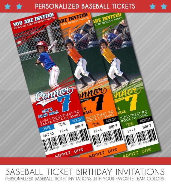 Baseball invitations baseball birthday invite by ...