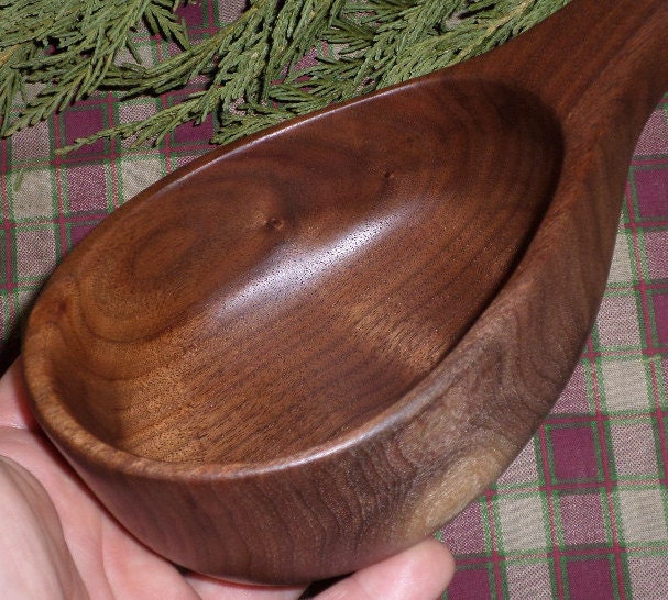 Extra Large Ladle Wood Dipper Spoon 1 cup by WoodenShenanigans