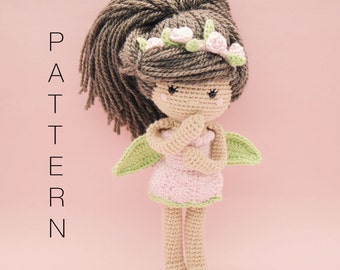 Amigurumi crochet doll - Ava-Rose crochet doll PATTERN ONLY (English)