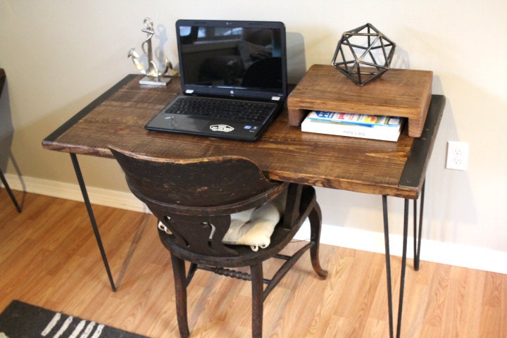 Desk table wood desk computer desk industrial mid