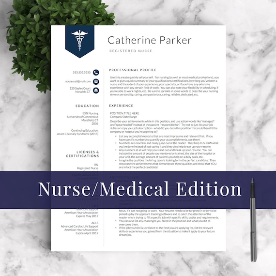 doctor resume template for word  u0026 pages nurse resume template