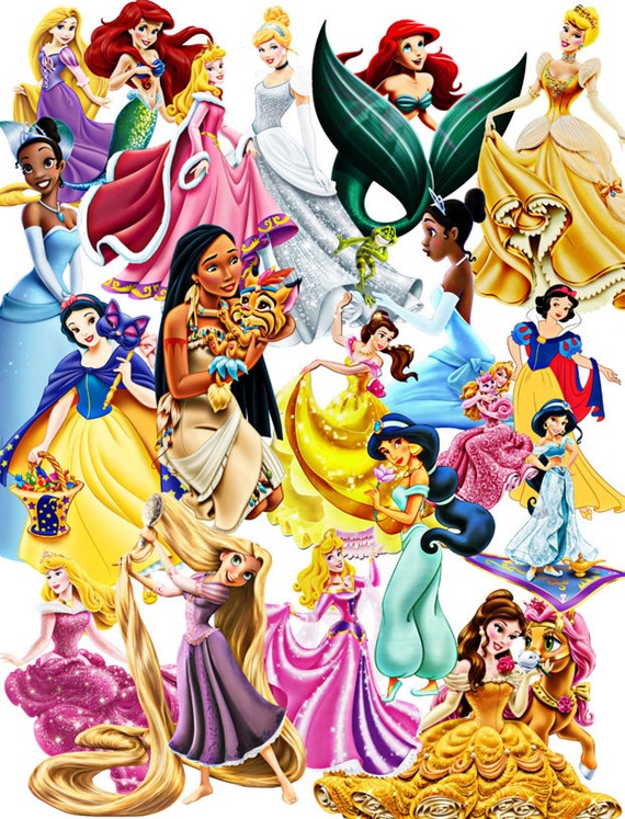 Princess Image Princess Cutouts 23 by DigitalArtMovement on Etsy