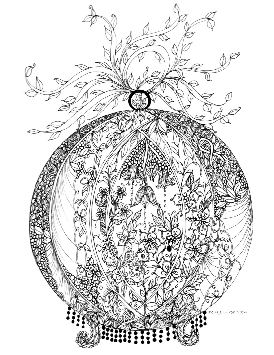 Adult Coloring Page Coloring Book Swirls by TodaysJourneyStudio