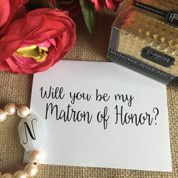 Will You Be My Matron of Honor Maid of Honor and by TheSWBelles