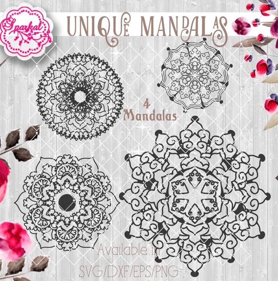 Download Mandala SVG Digital Stencil, Monogram Circle Frames ...