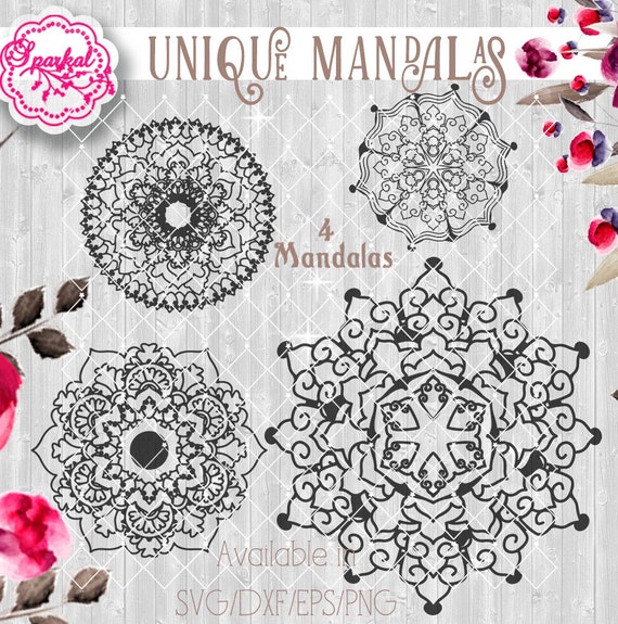 Download Mandala SVG Digital Stencil Monogram Circle Frames Digital