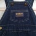 Vintage 1970's Oshkosh Baby Dark Blue Jean Denim Overalls w/Snap Legs and Footies Sz 6-9 Mo