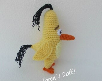Chuck The Angry Birds Movie Characters Crochet Toy yellow Bird gift for kids Angry Birds plush Angry Birds plushies MADE TO ORDER