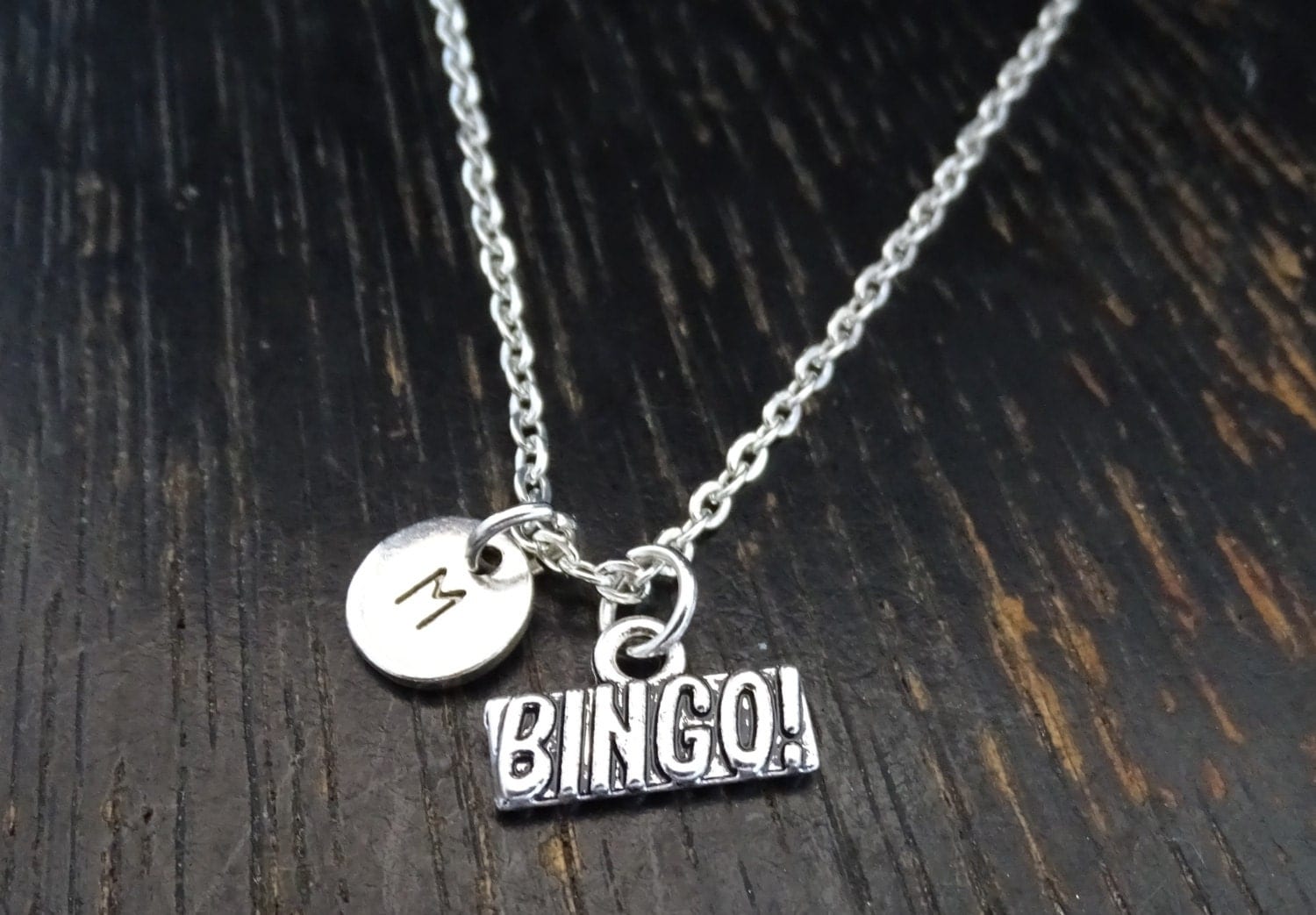 Bingo Necklace Bingo Charm Bingo Pendant Bingo Jewelry
