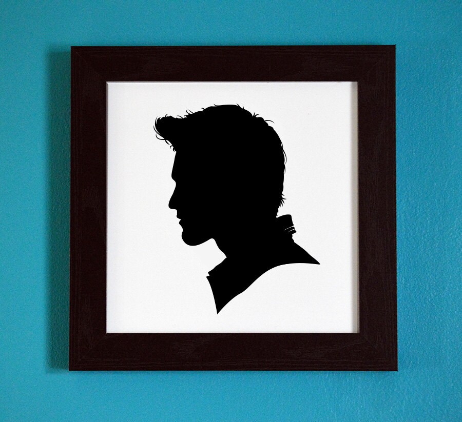 Teen Wolf Derek Hale Silhouette Portrait Print