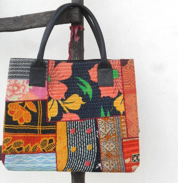 kantha tote