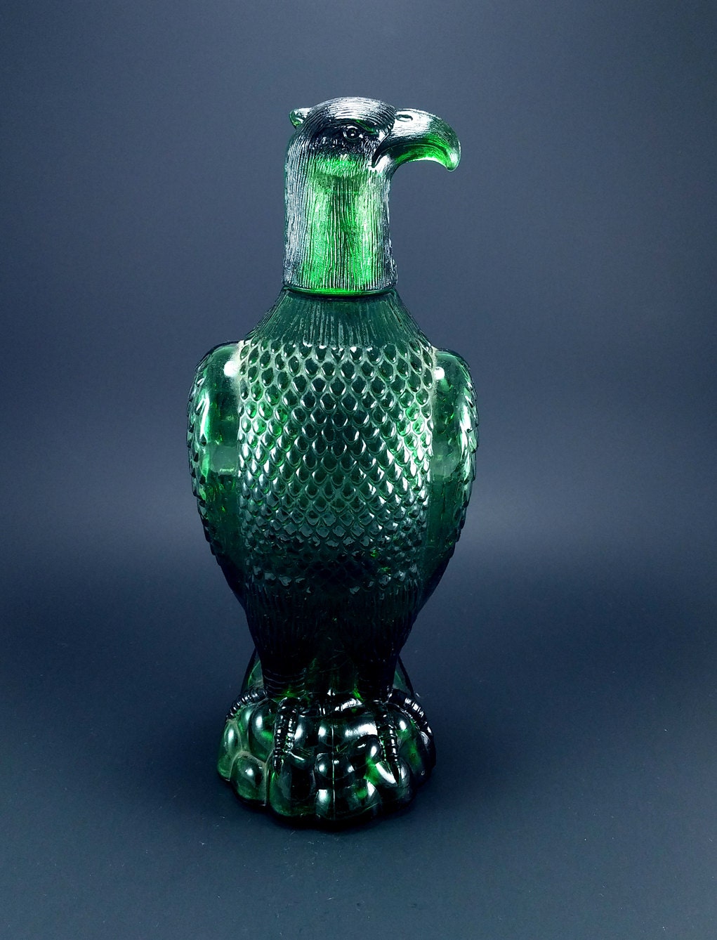 Vintage Green Eagle Decanter Whiskey Decanter Americana