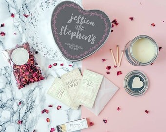 Couple's Survival Kit - Personalised Pamper Kit For Couples - Love In A Box Kit - Valentine's Kit - Date Night Kit