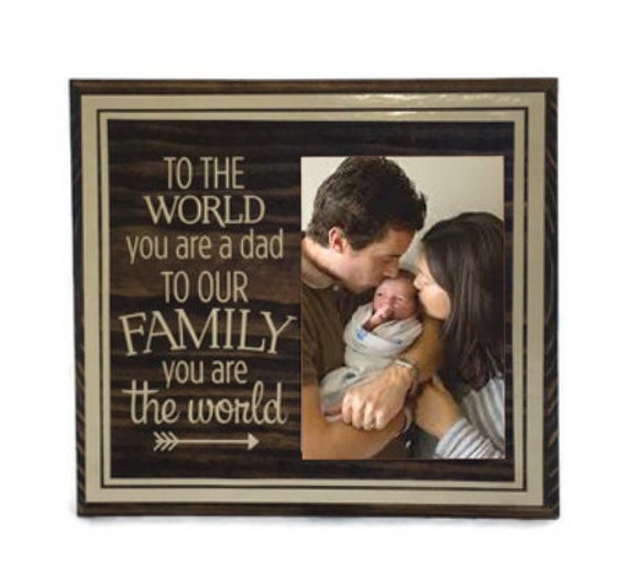 Dad Photo Frame Dad Picture Frame Gift Dad by TouchesofCreations