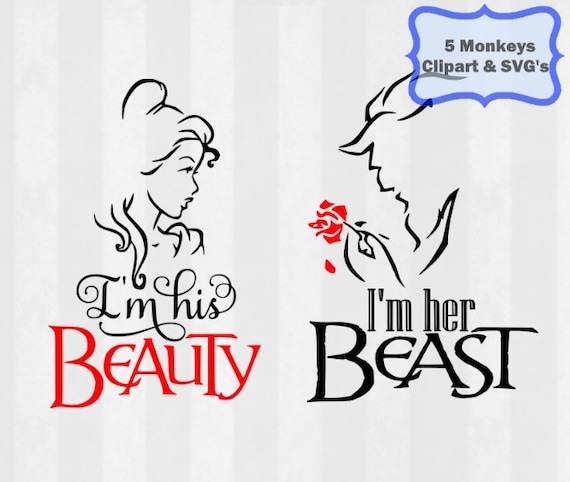 Beauty and the Beast SVG Beauty and the by SuperSVGandClipart