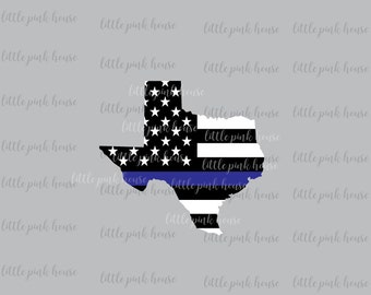 Blue Lives Matter, Thin Blue Line, Texas Police svg, Texas, Police Officer, American Flag, Police, SVG, Police Officer SVG, Police SVG, svg