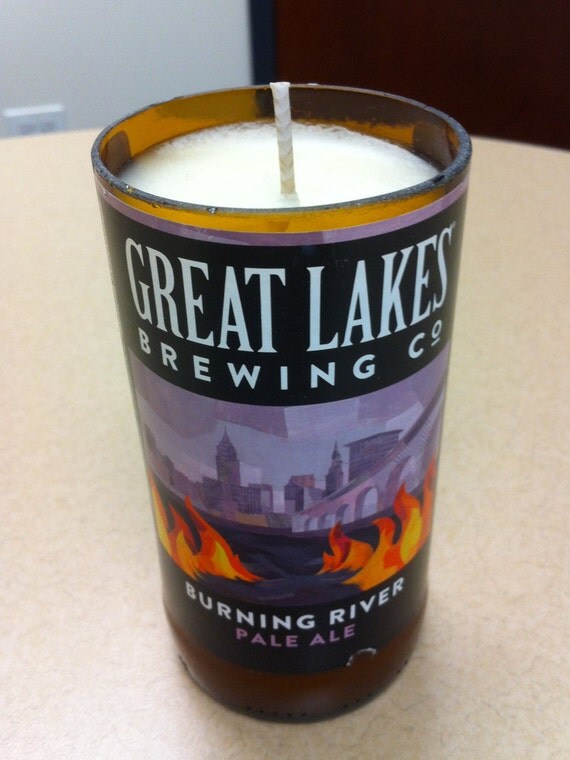Great Lakes Burning River Pale Ale Whiskey Beer Bottle