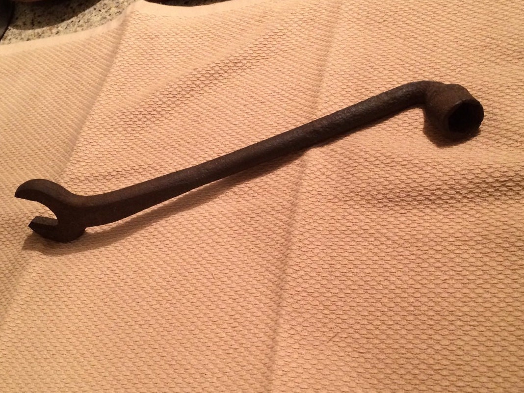 Vintage Model T Lug Combination Open Wrench 1913 Circle M Ford